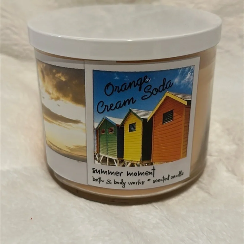 Discontinued Orange Cream Soda Bath and Body Works 3 wick Candle